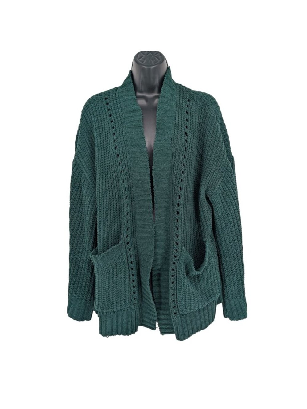 American Eagle Knit Cardiganโ Chunky Open Front Cottage Oversized Slouchy Medium